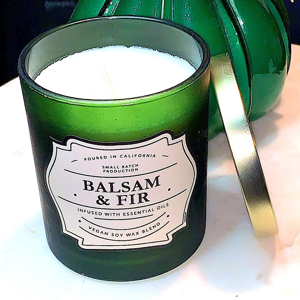 LEOBEN CO CANDLE BALSAM & FIR 1 WICK 9 oz NEW VEGAN SOY WAX